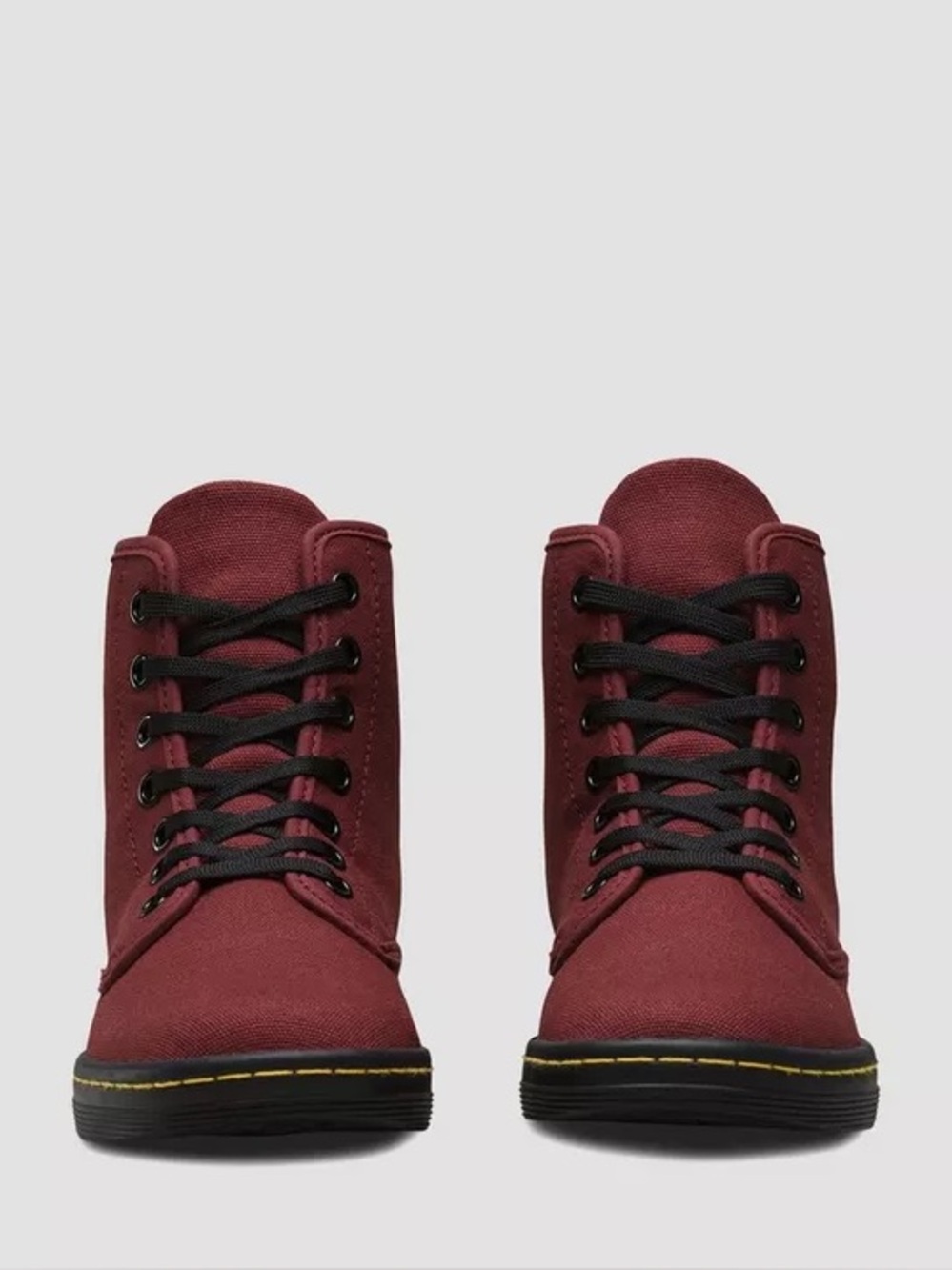 Dr. Martens Canvas Boots in Burgundy